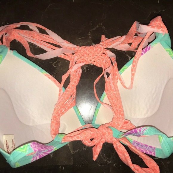 ARIZONA Pineapple Print Junior Bikini Set Swimsuit - Picture 4 of 5